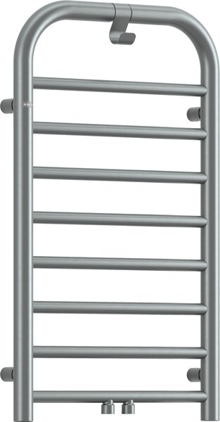 Deante Silia, koupelnový radiátor 500x850 mm, 335W, broušená ocel, DEA-AGI_FG31