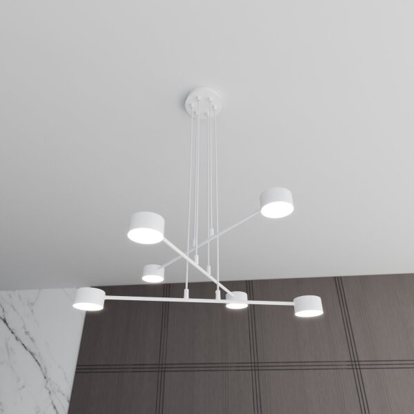 Lustr na lanku MODUS 6xGX53/10W/230V bílá