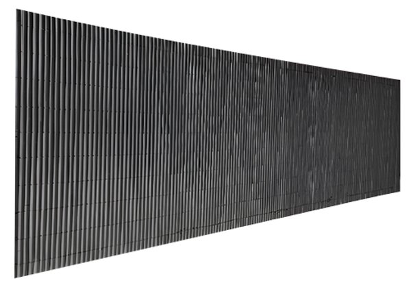 KONDELA Zahradní zástěna, černá, 300x100 cm, ABEO