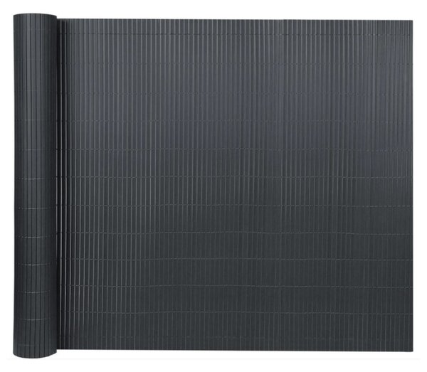 KONDELA Zahradní zástěna, černá, 300x100 cm, ABEO