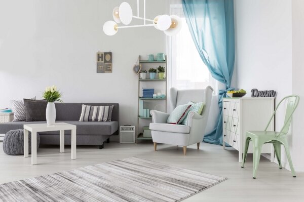 Lustr na tyči MINERVA 2xE27/15W + 2xE14/10W/230V bílá