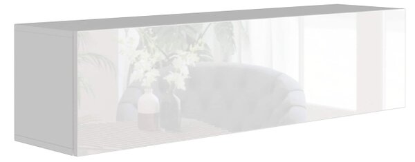 Závěsná skříňka ANTOFALLA typ 7, bílá/bílý lesk