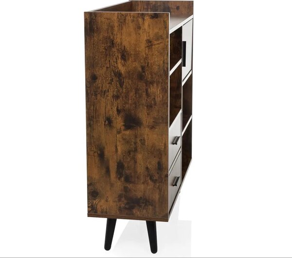 Hjh LIVING Komoda se 2 zásuvkami MYRDAL Příborník 90,0 x 80,0 x 30,0 cm