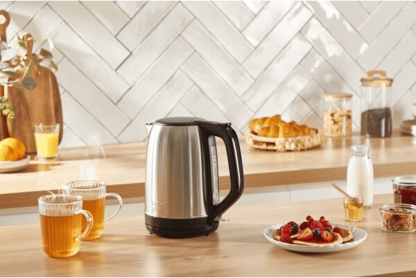Tefal - Rychlovarná konvice SUBITO 1,7l 2400W/230V nerez/černá