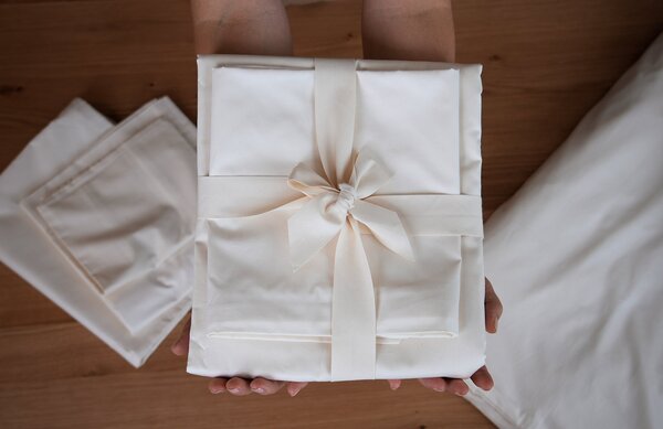 Luxusní povlečení Besky Premium ze 100% biobavlny krémové barvy (na všechny velikosti výrobků Besky) Varianta: na dětskou přikrývku o rozměru 90×140 cm