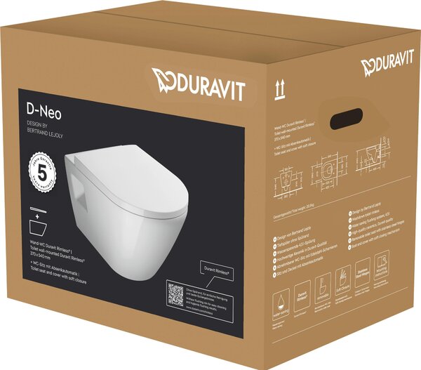 Duravit D-Neo WC set závěsný, 1 ks