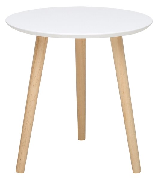 Odkládací stolek GEMELLI malý, bílý/borovice