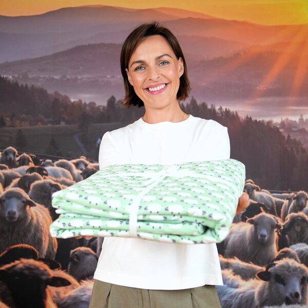 Bavlněné povlečení s ovečkami na produkty Besky Grunt (všechny velikosti) Varianta: na dětskou přikrývku o rozměru 90×140 cm