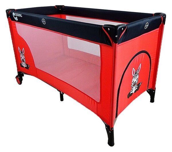 COSING - Cestovní postýlka ADAM Zebra Red