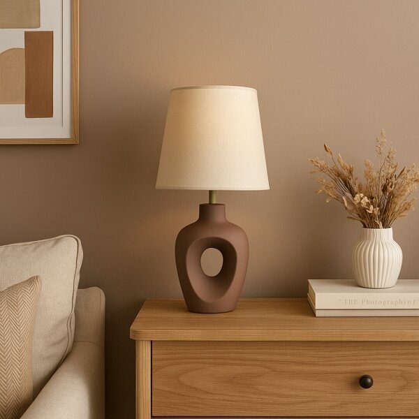 Rabalux 74080 - Stolní lampa MADELOR 1xE14/25W/230V hnědá