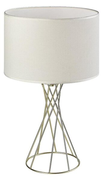 Rabalux 74081 - Stolní lampa NIVRA 1xE27/40W/230V zlatá/bílá