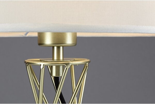 Rabalux 74081 - Stolní lampa NIVRA 1xE27/40W/230V zlatá/bílá