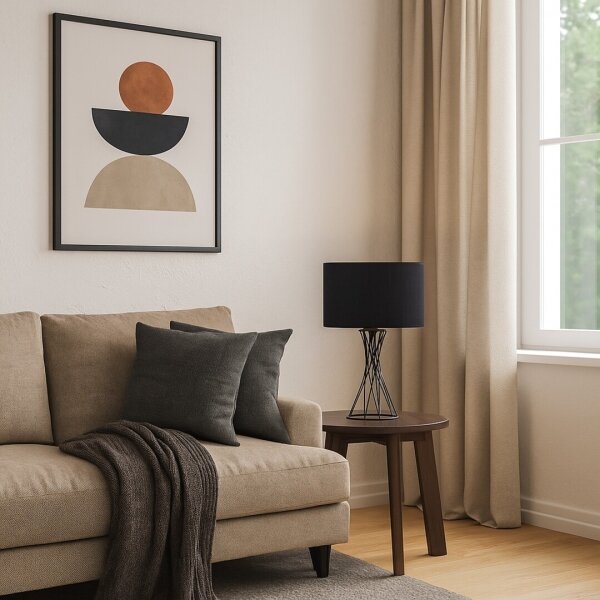 Rabalux 74082 - Stolní lampa NIVRA 1xE27/40W/230V černá