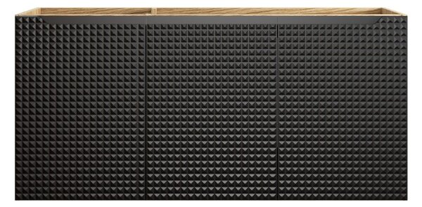 Skříňka pod umyvadlo LUXOR Black 82-120-3D | 120 cm s dvířky