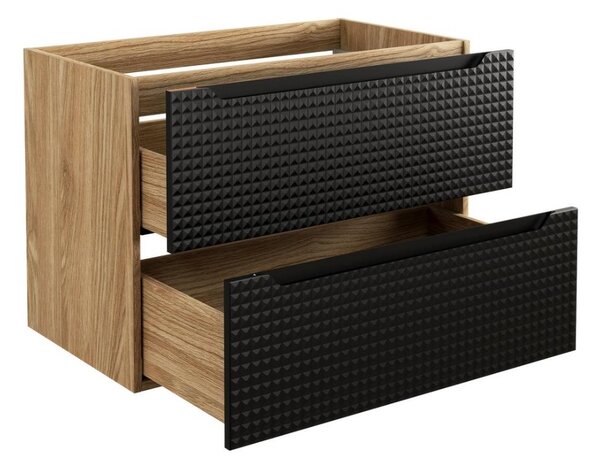 Skříňka pod umyvadlo LUXOR Black 82-80-2S | 80 cm