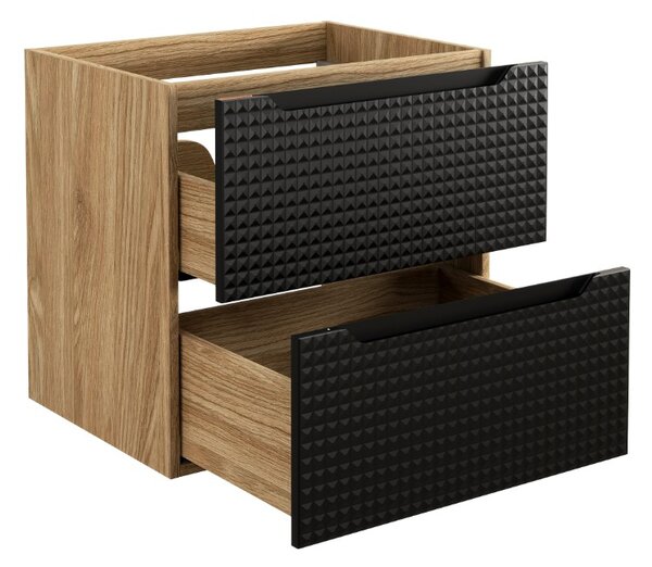 Skříňka pod umyvadlo LUXOR Black 82-60-2S | 60 cm