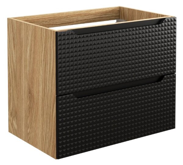 Skříňka pod umyvadlo LUXOR Black 82-70-2S | 70 cm
