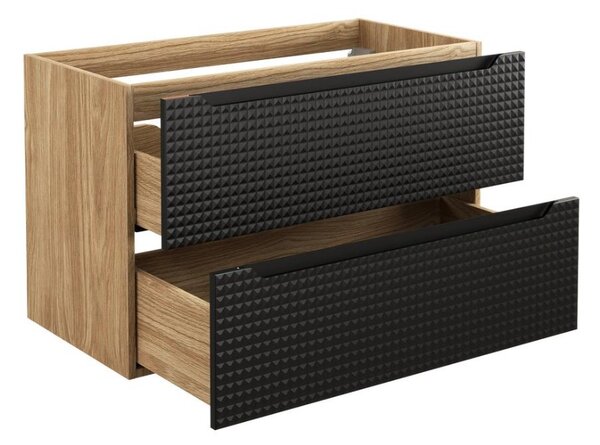 Skříňka pod umyvadlo LUXOR Black 82-90-2S | 90 cm