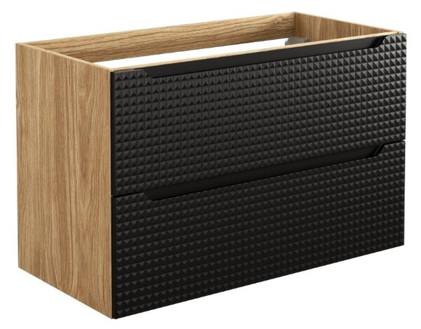 Skříňka pod umyvadlo LUXOR Black 82-90-2S | 90 cm