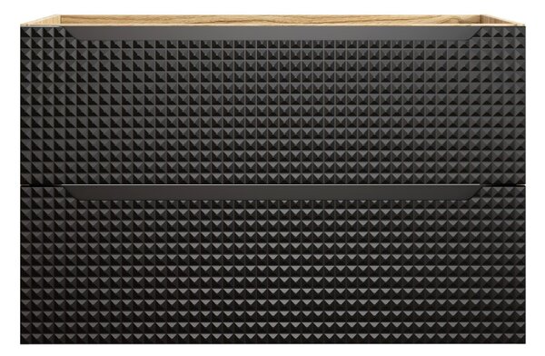 Skříňka pod umyvadlo LUXOR Black 82-90-2S | 90 cm