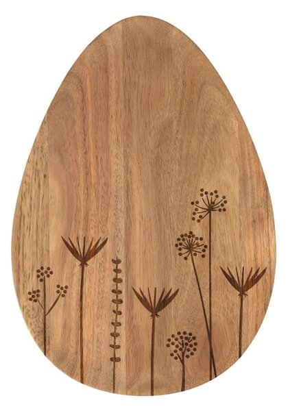 Dekorativní dřevěné prkénko Flowers Egg