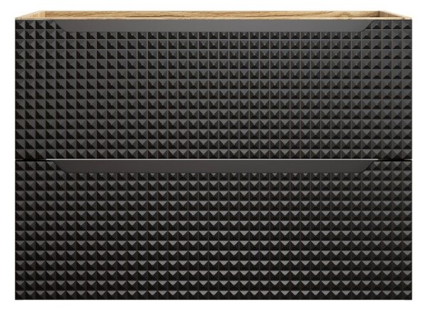 Skříňka pod umyvadlo LUXOR Black 82-80-2S | 80 cm