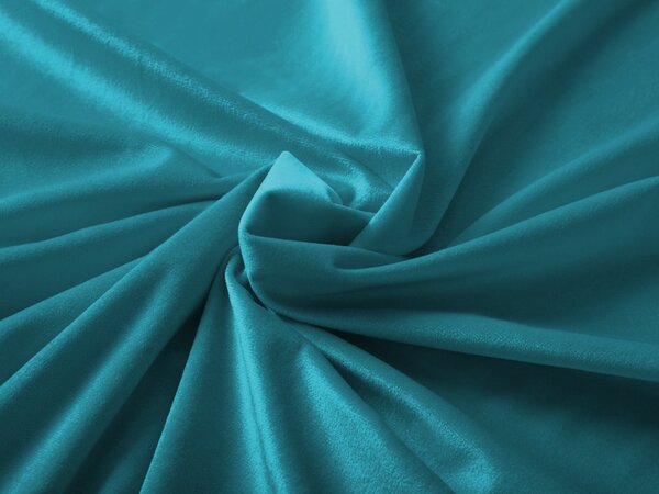 Sametová látka Velvet Premium SVP-035 Tyrkysově modrá - šířka 280 cm