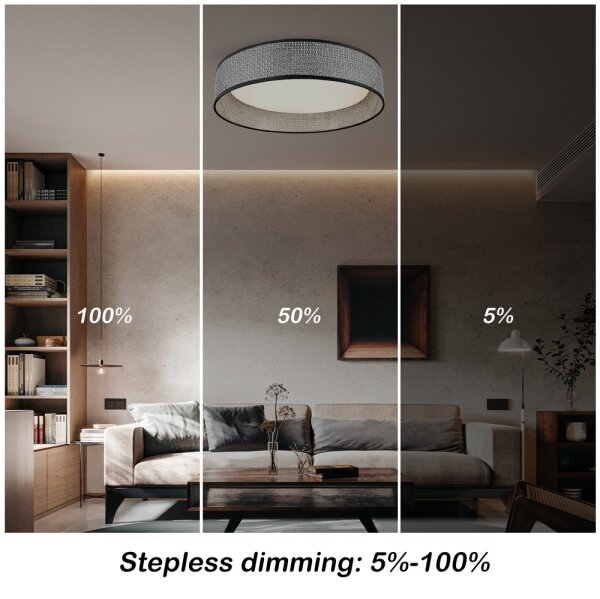Immax NEO 07287L - LED+CCT Stm stropní svítidlo LONA 36W/230V pr. 45,5 cm+ DO