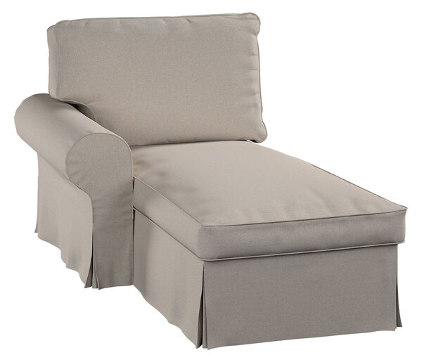 Potah na lenošku Ektorp levý barva šedá látka pletený vzor