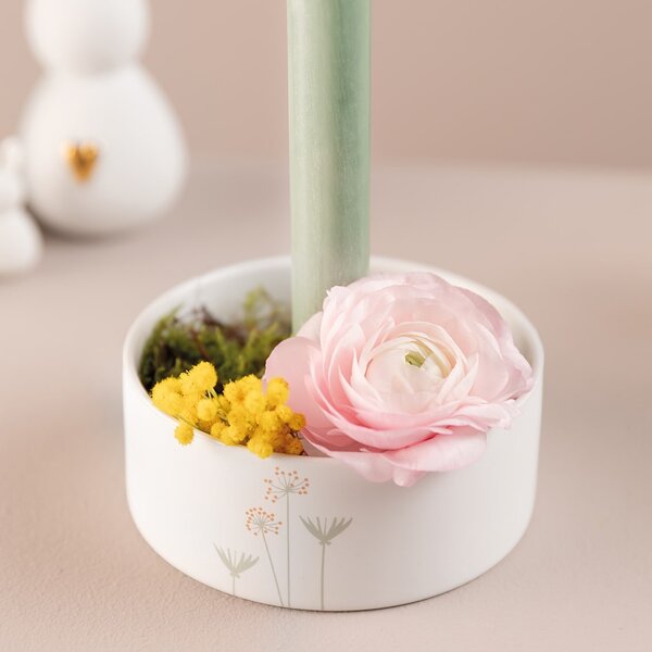 Porcelánový svícen Floral White