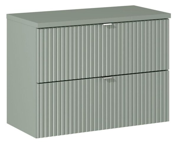 Koupelnová skříňka s deskou LINE Reed Green D80/1 | 80 cm