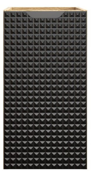 Závěsná skříňka do koupelny LUXOR Black 81-30-1D | 30 cm
