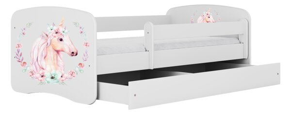 Kocot kids Dětská postel Babydreams kůň bílá, varianta 70x140, bez šuplíků, bez matrace