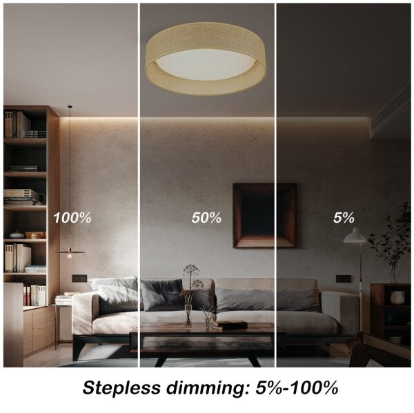Immax NEO 07289L - LED+CCT Stm stropní svítidlo LONA 36W/230V pr. 45,5 cm+ DO