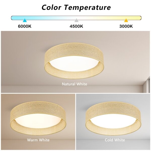 Immax NEO 07289L - LED+CCT Stm stropní svítidlo LONA 36W/230V pr. 45,5 cm+ DO