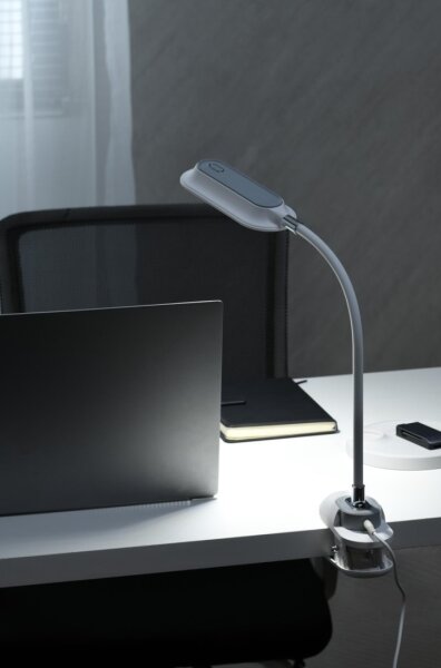Immax 08997L - LED+CCT Stm stolní lampa s klip CLIP 7,5W/230V bílá