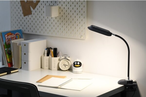 Immax 08998L - LED+CCT Stm stolní lampa s klip CLIP 7,5W/230V černá