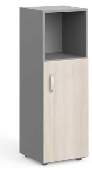 Střední skříň Manager 39,9 x 42,2 x 119,5 cm, pravá, akát světlý / šedá