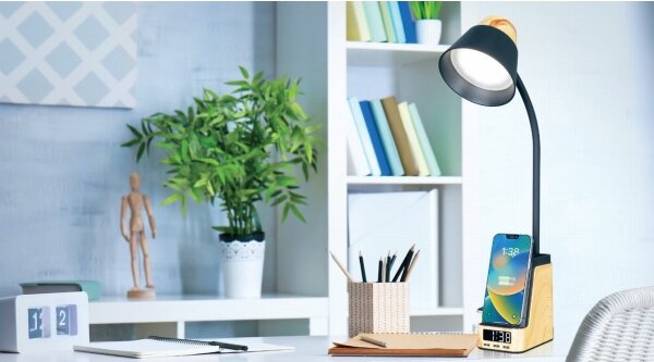 Immax 09000L - LED+CCT Stm stolní lampa s bezdr nab QI IDEAL LED/8W/230V béžová