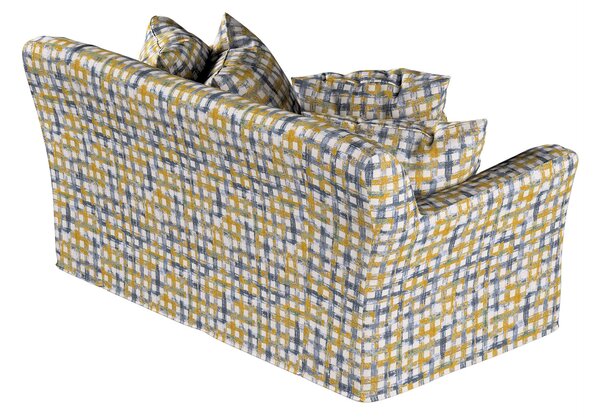 Potah na pohovku IKEA Tomelilla 2-místná nerozkládací barva modrá látka pletený vzor, vzorované