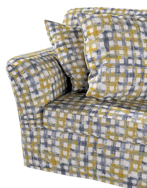Potah na pohovku IKEA Tomelilla 2-místná nerozkládací barva modrá látka pletený vzor, vzorované