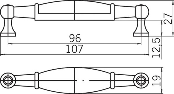 Siro AURORA staromosaz 96 mm