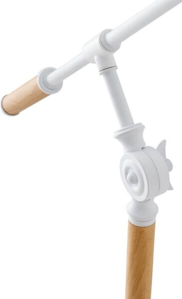 Bílá kovová stojací lampa Somcasa Aloia 140 cm