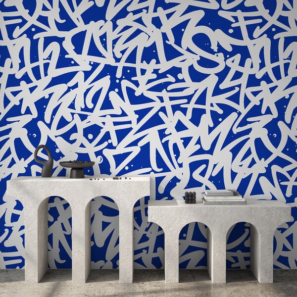 Fototapety Graffiti Emoce: Blue, Fototapety Vzory, u99087v2 : uwalls.cz