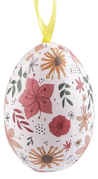 Velikonoční vajíčka k zavěšení – 6 ks, Ø 3,7 cm × 5,5 cm