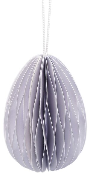 Papírové vajíčko k zavěšení – Ø 5 cm × 7 cm Barva: Bílá