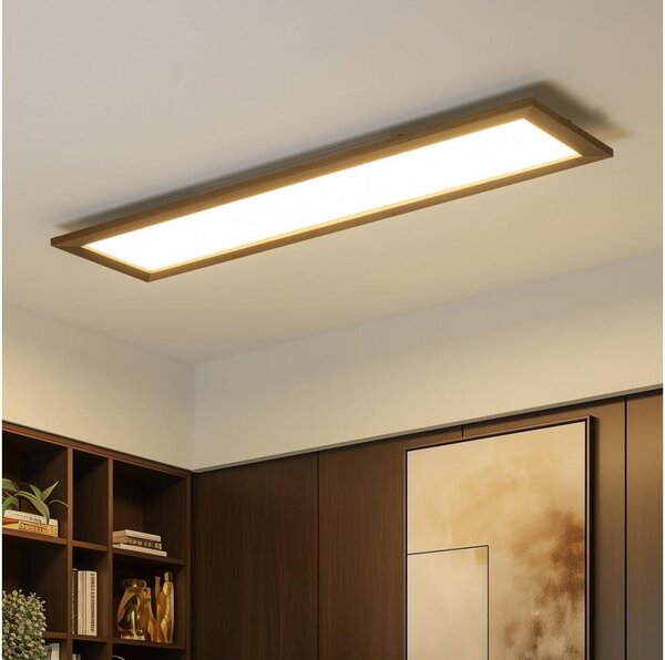 Brilagi - LED Stropní svítidlo SLIMFRAME WOOD LED/58W/230V 124x34 cm tmavě hnědá