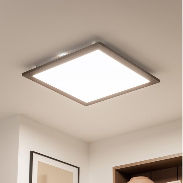 Brilagi - LED Stropní svítidlo SLIMFRAME WOOD LED/58W/230V 64x64 cm tmavě hnědá