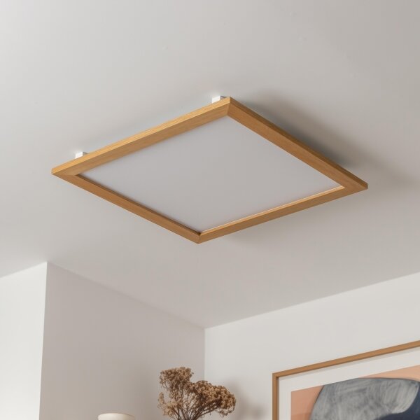 Brilagi - LED Stropní svítidlo SLIMFRAME WOOD LED/58W/230V 64x64 cm hnědá
