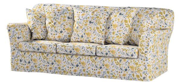 Potah na pohovku IKEA Tomelilla 3-místná nerozkládací barva žlutá látka pletený vzor, vzorované